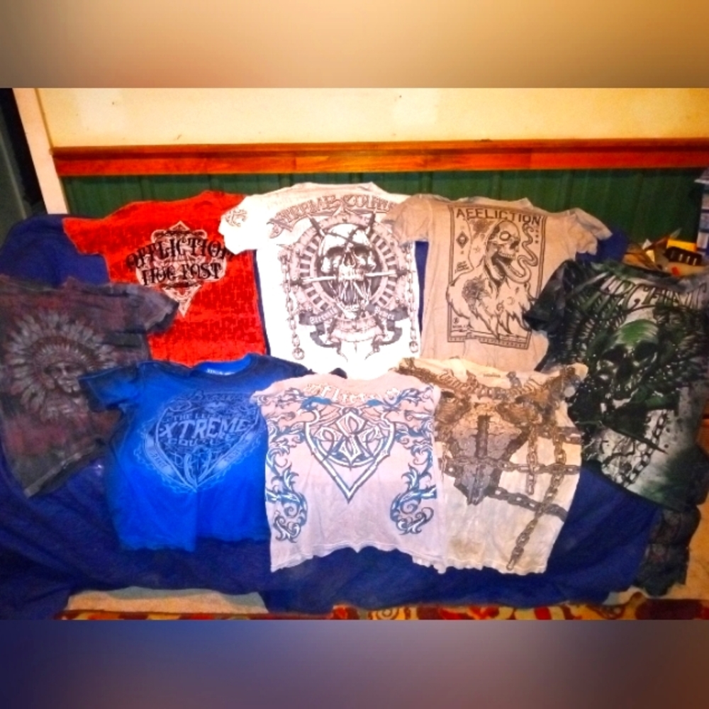 Men's Affliction Tee's
